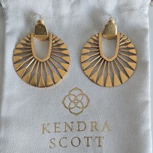 Kendra Scott Gold Sunburst Earrings